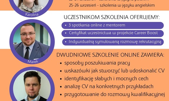 X edycja bezpłatnego projektu - Career Boost